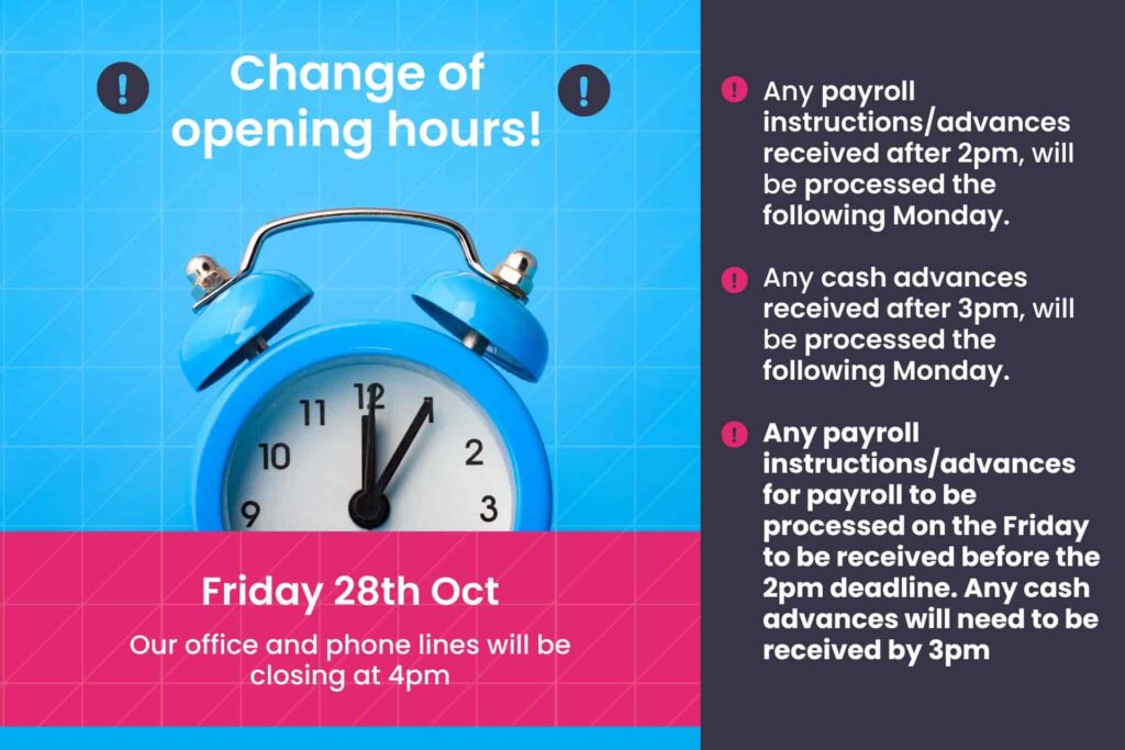 QPS change to opening hours